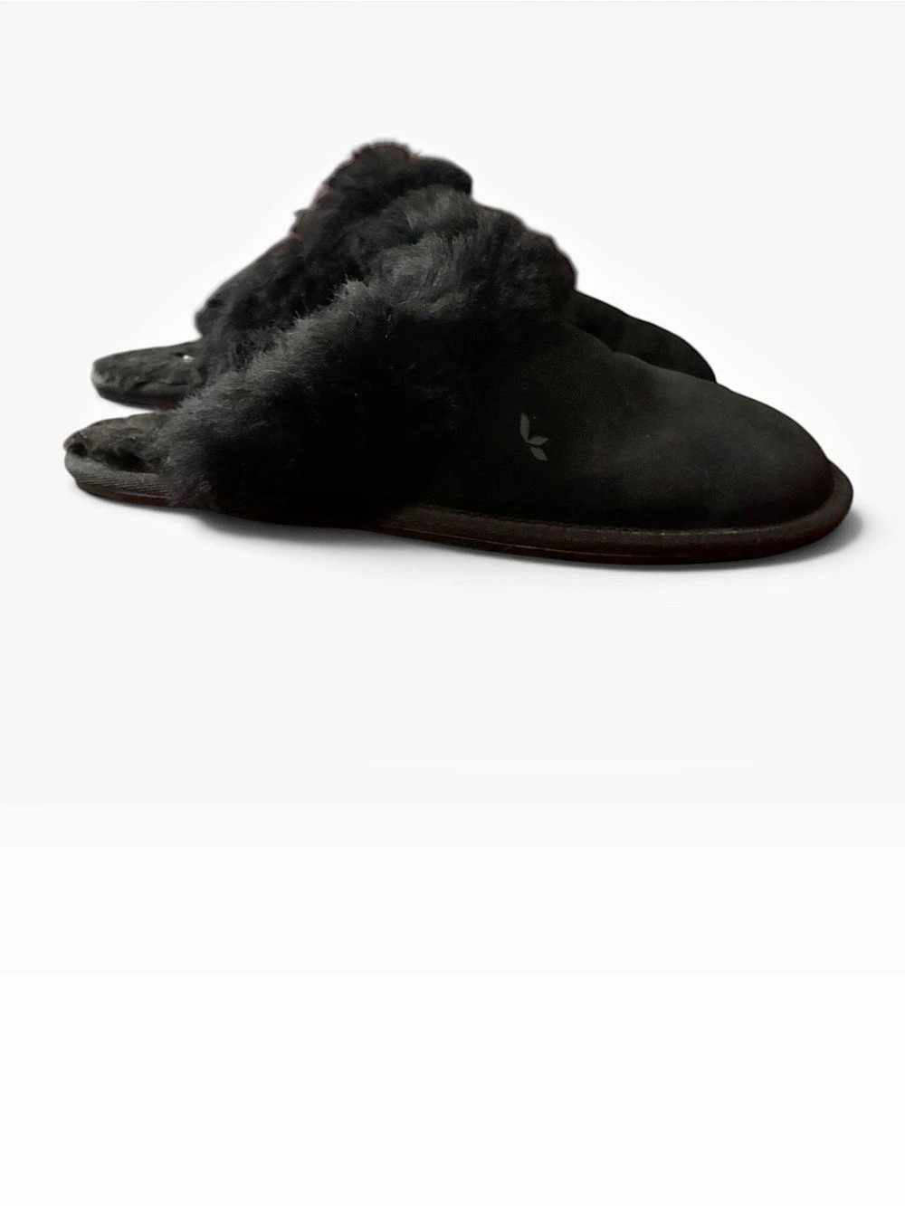 Koolaburra by UGG Milo Slipper Black Faux Fur Slippers Size 11
